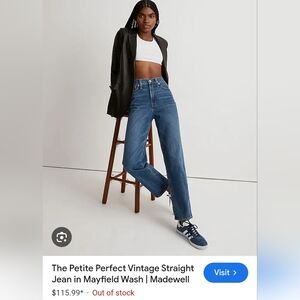 Madewell Perfect vintage straight jean sz 24